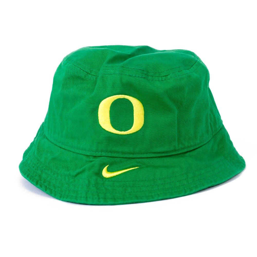 Classic Oregon O, Nike, Green, Bucket, Accessories, Unisex, Apex, Twill, Hat, 882843